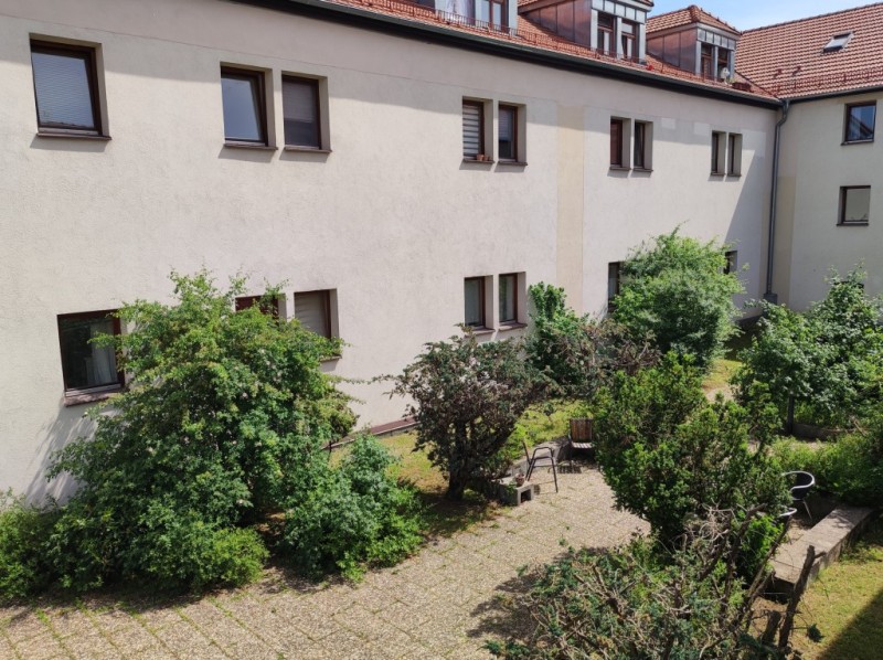 Gemeinschaftlich: Terrasse Innenhof