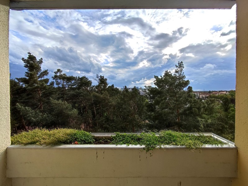Ausblick vom Balkon