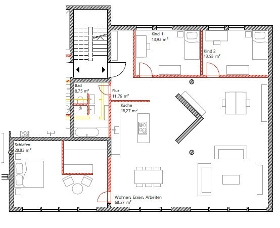 Großzügiges Loft im 1.OG eines Wohn- und Geschäftshauses in zentraler Lage in Uttenreuth