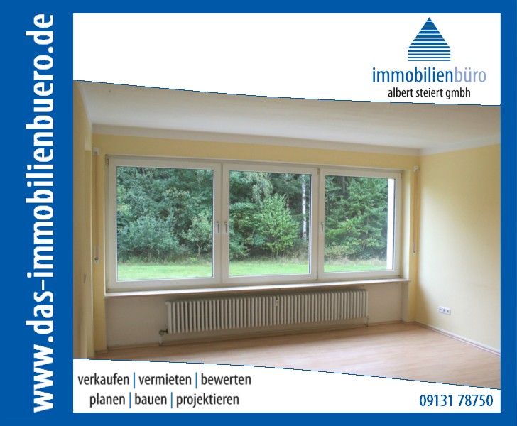 Schöne 4 Zi.-Whg., Hochparterre, Südbalkon, direkt am Waldrand, TG-Platz, keine WG!