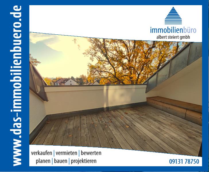 Schöne 2-Zimmer-Wohnung mit Dachterrasse, Einbauküche und TG-Stellplatz